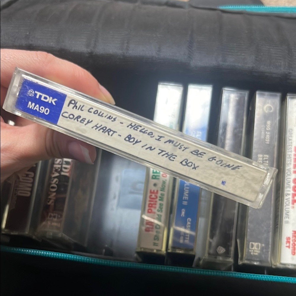 Phil Collins and Corey Hart TDK MA90 vintage Cassette Tape